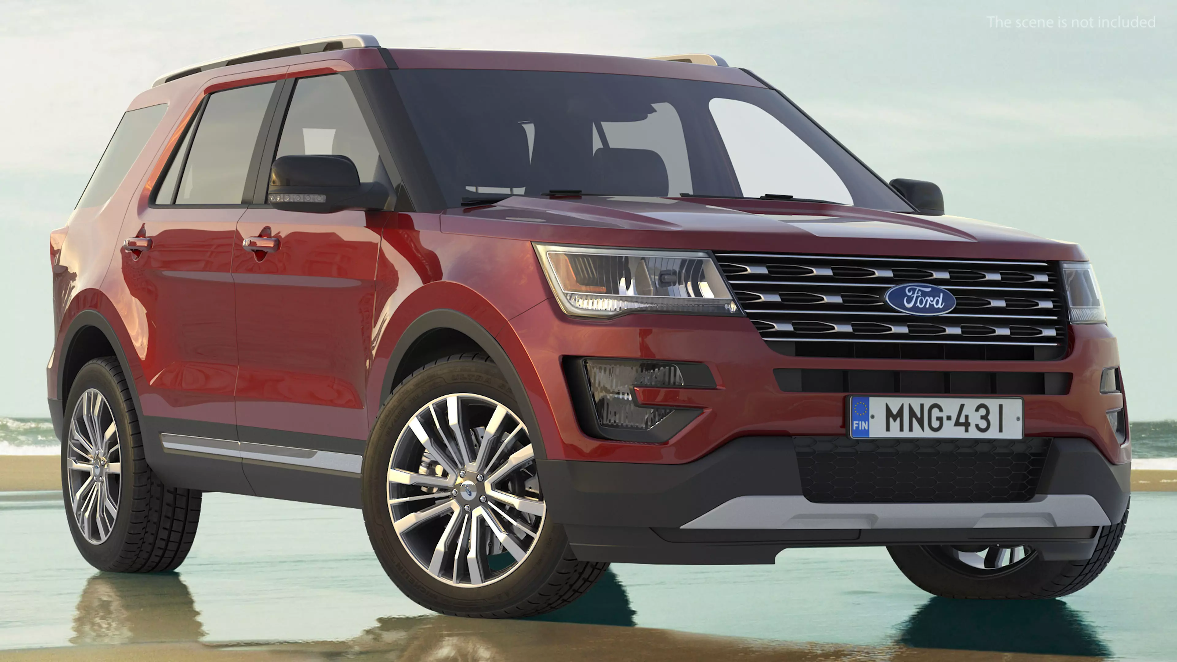 Ford Explorer 2016 SUV Simple Interior 3D model_0