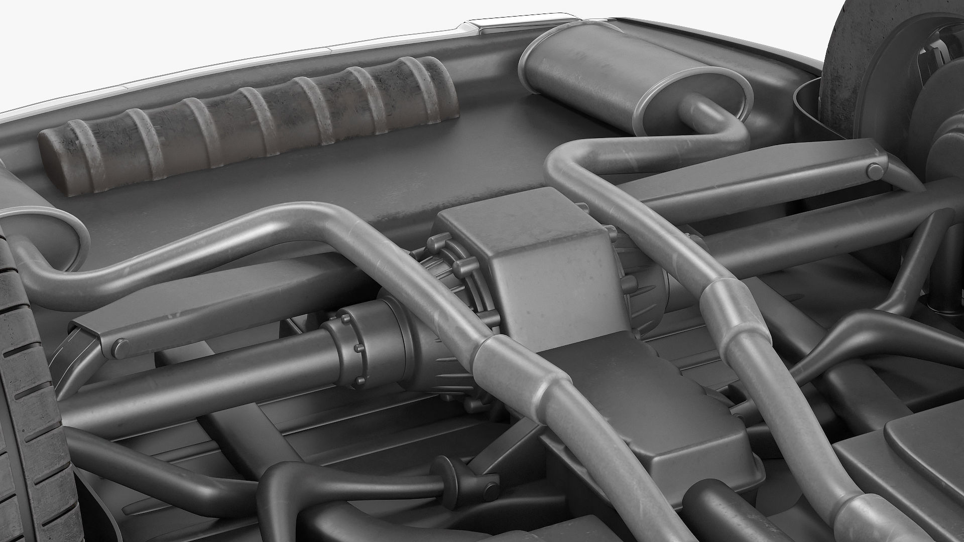 Ford Explorer 2016 SUV Simple Interior 3D model_13