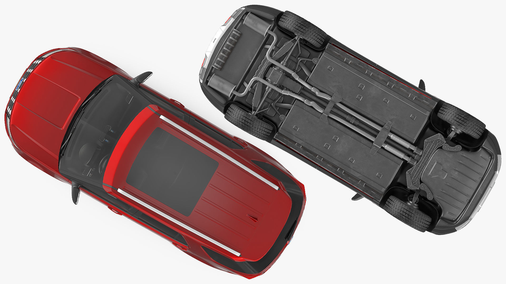 Ford Explorer 2016 SUV Simple Interior 3D model_9