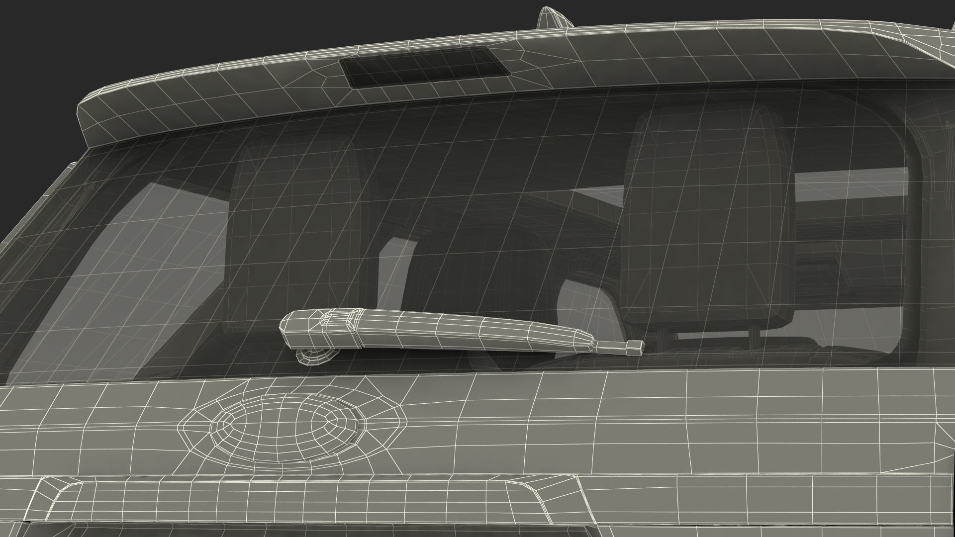 Ford Explorer 2016 SUV Simple Interior 3D model_33