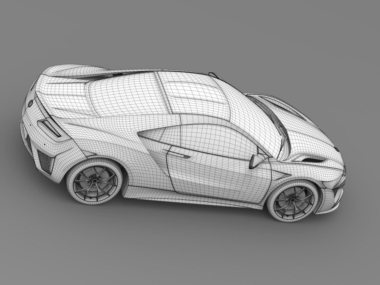 Acura NSX 2016 3D model_9