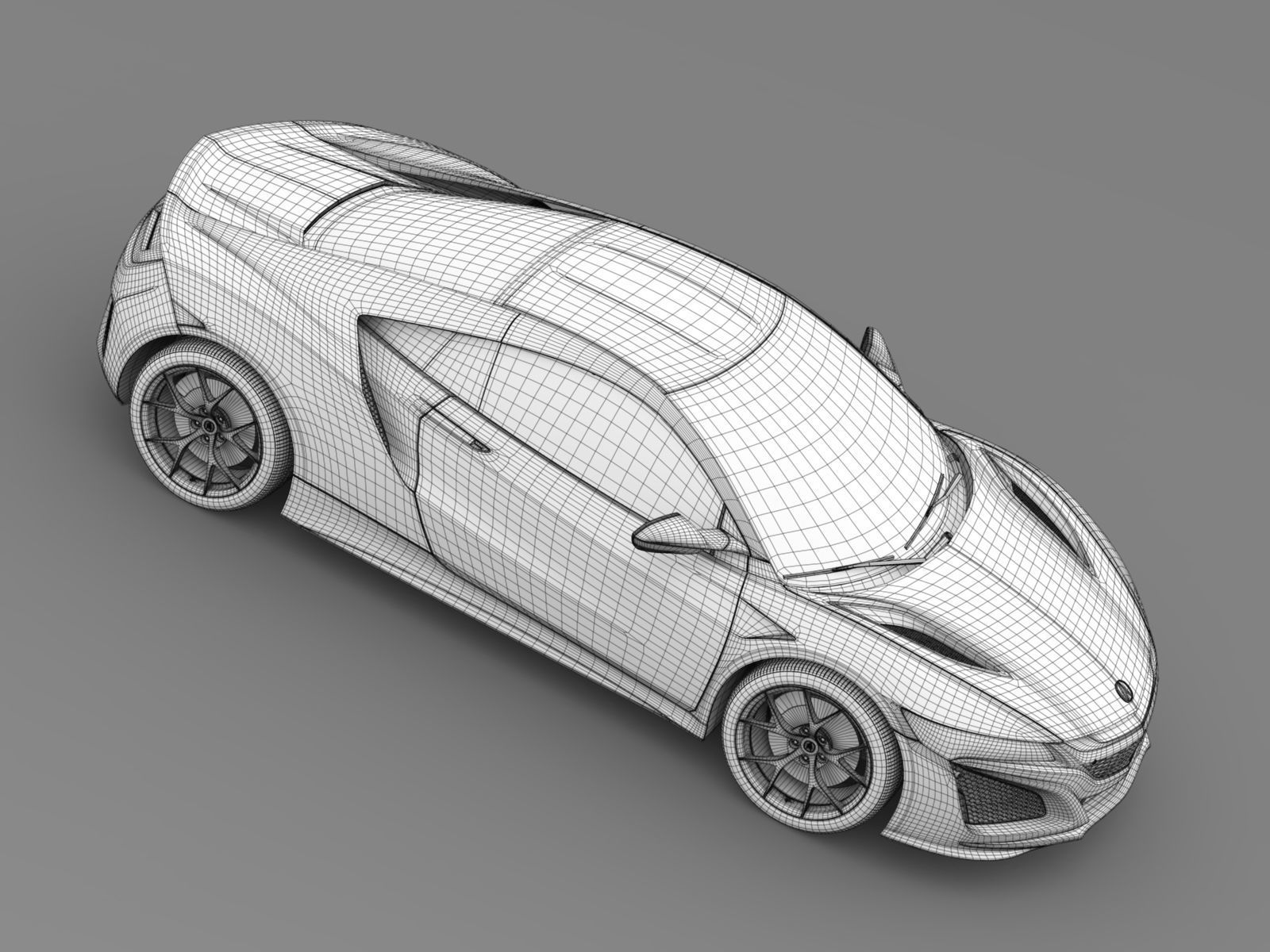 Acura NSX 2016 3D model_10