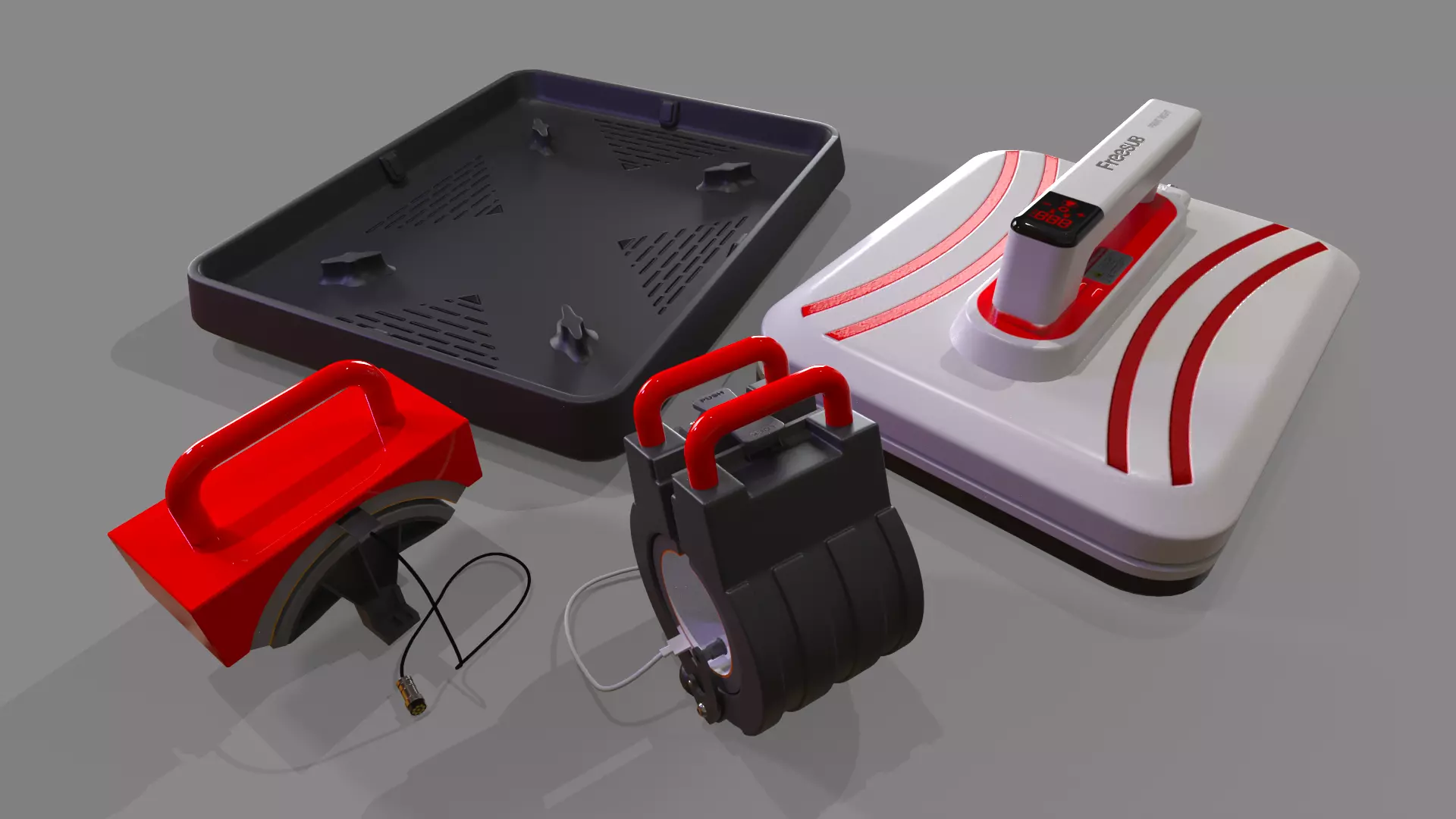 Freesub Easy Press Heat Press P1210 Full Set 3D Model Collection_0