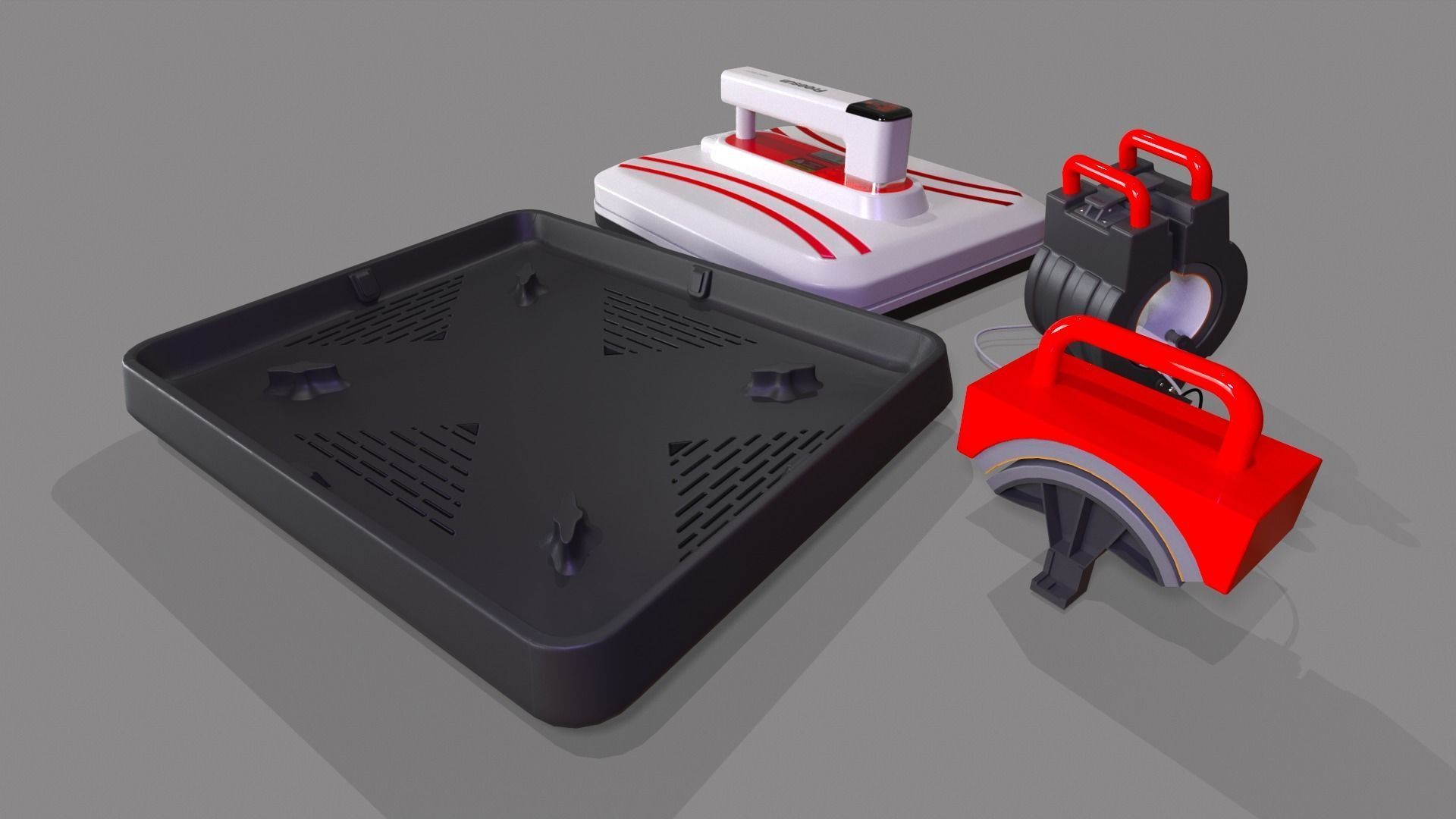 Freesub Easy Press Heat Press P1210 Full Set 3D Model Collection_8