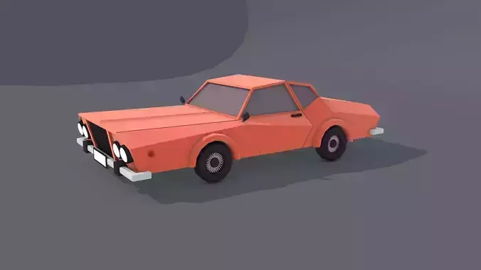 Sports Car - Low Poly 