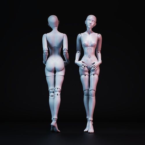 BJD doll Gretta 40cm 3D print model