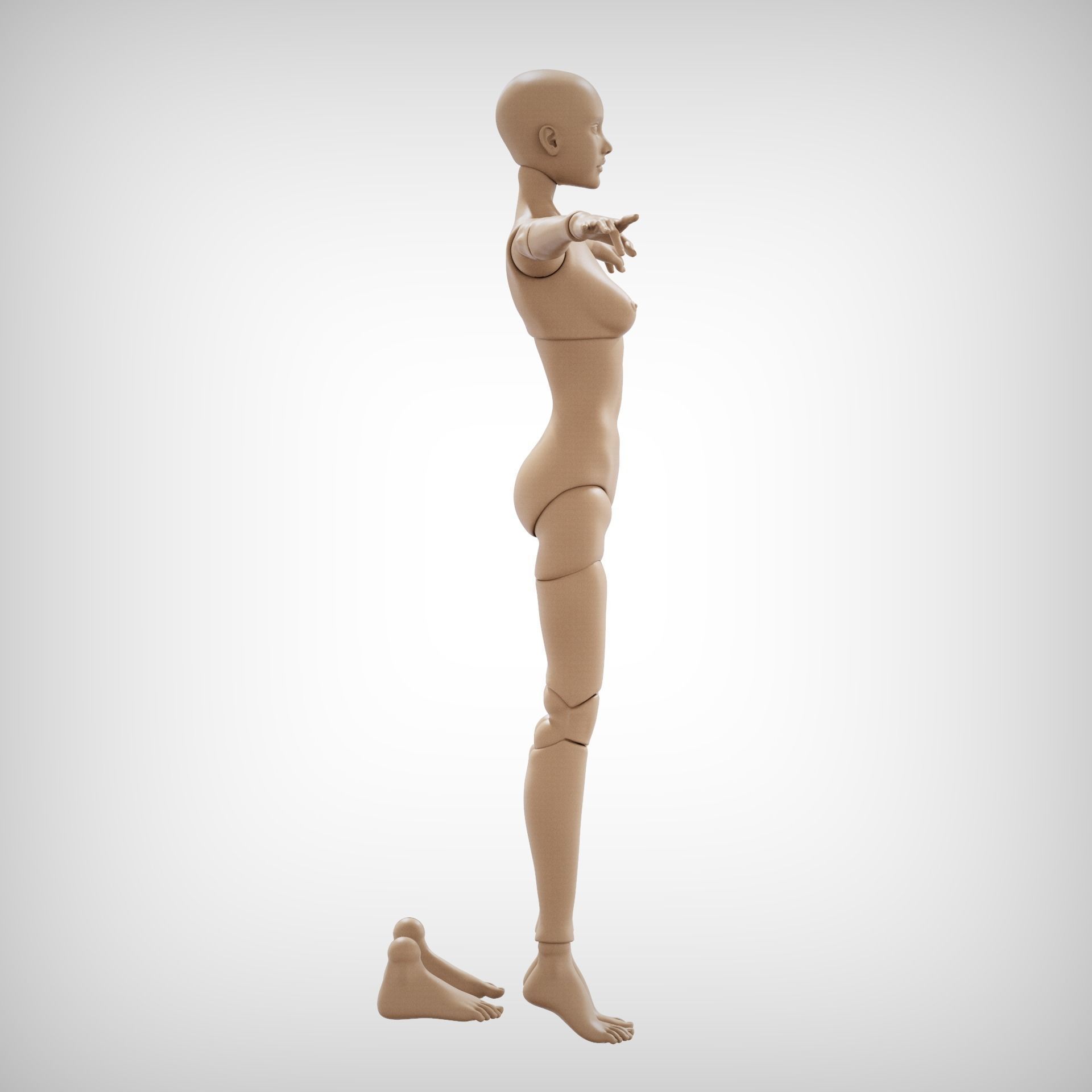BJD doll Gretta 40cm 3D print model_12
