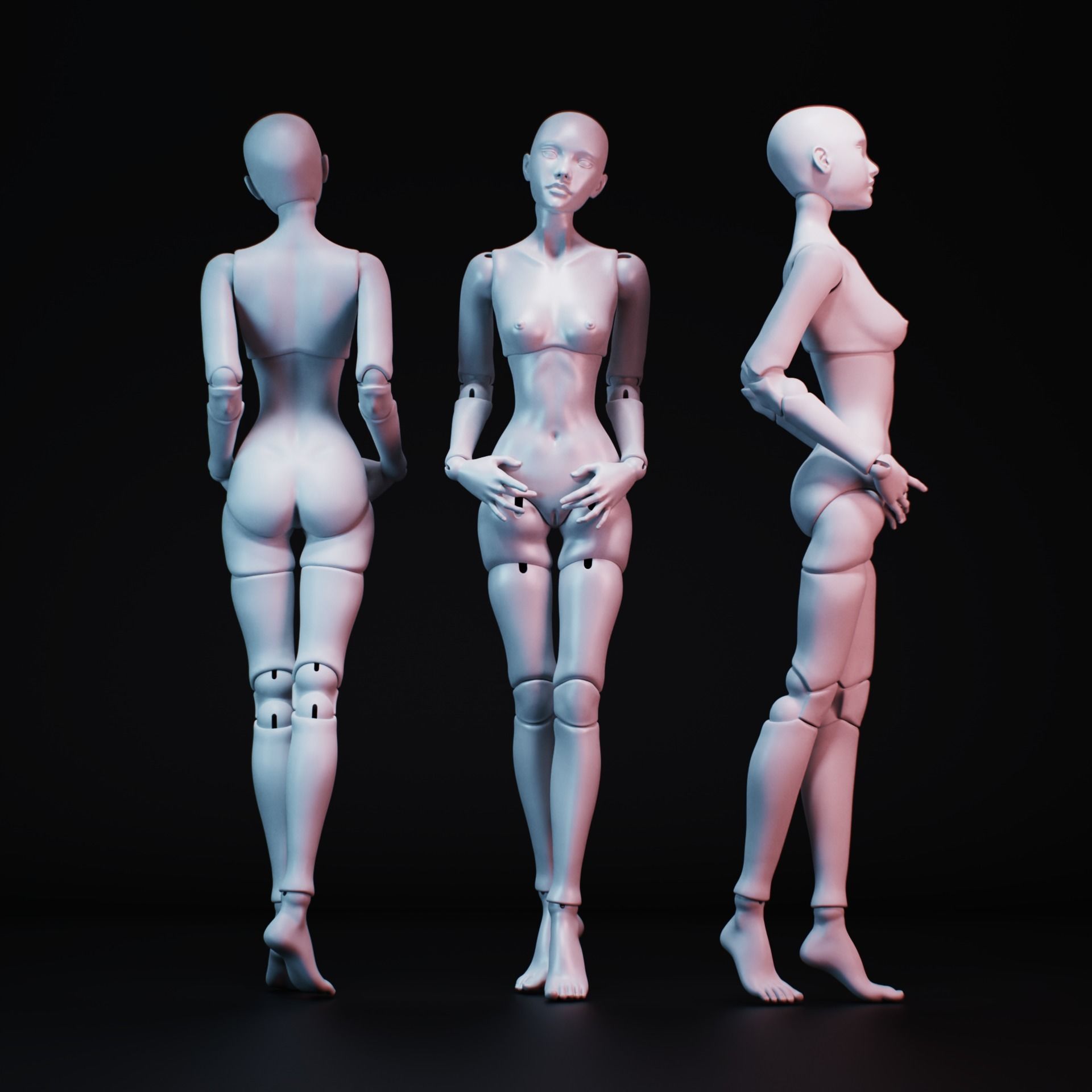 BJD doll Gretta 40cm 3D print model_1