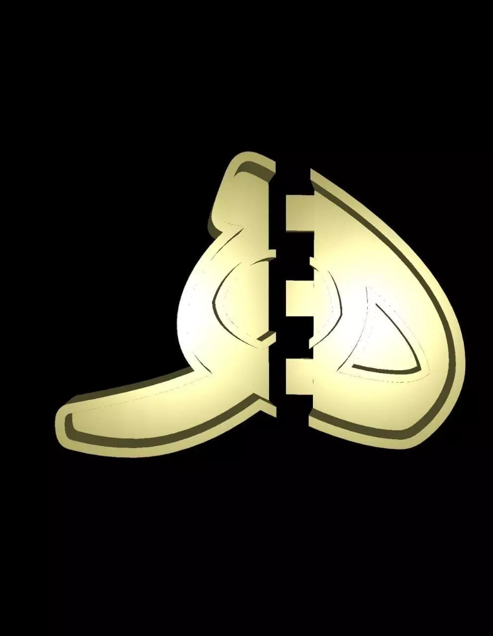 Arabic Alphabet Cast Your Own LETTERS Easy To Cast Puzzle Fit 3D model_0