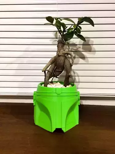 Mandalorian flower pot