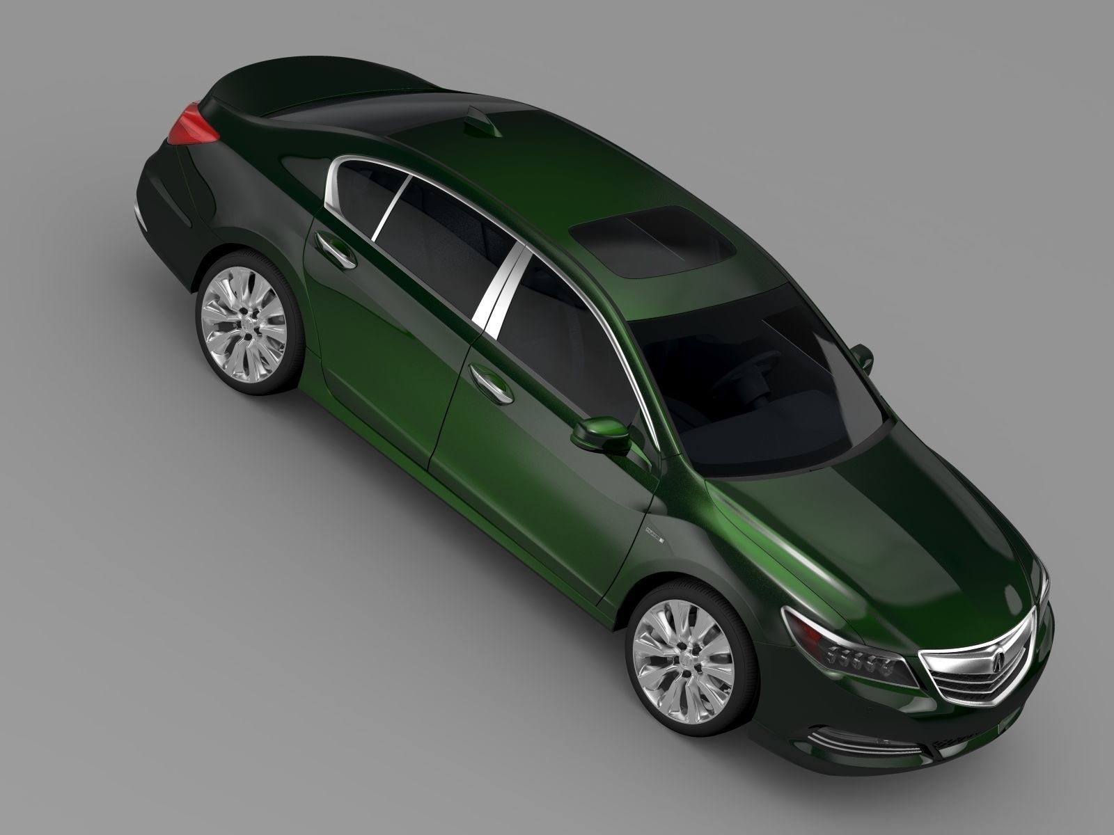 Acura RLX SH AWD 2015 3D model_3