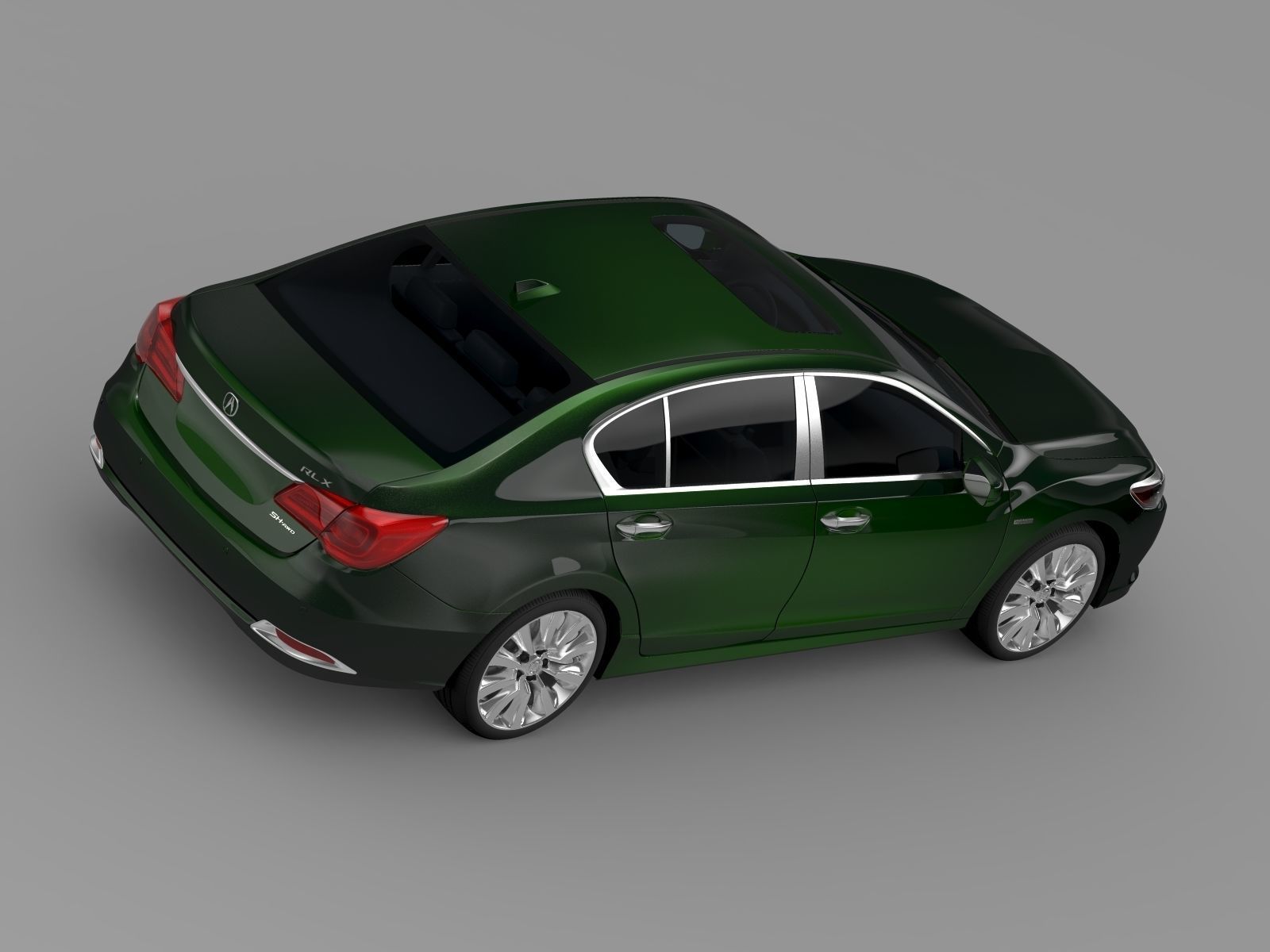 Acura RLX SH AWD 2015 3D model_1