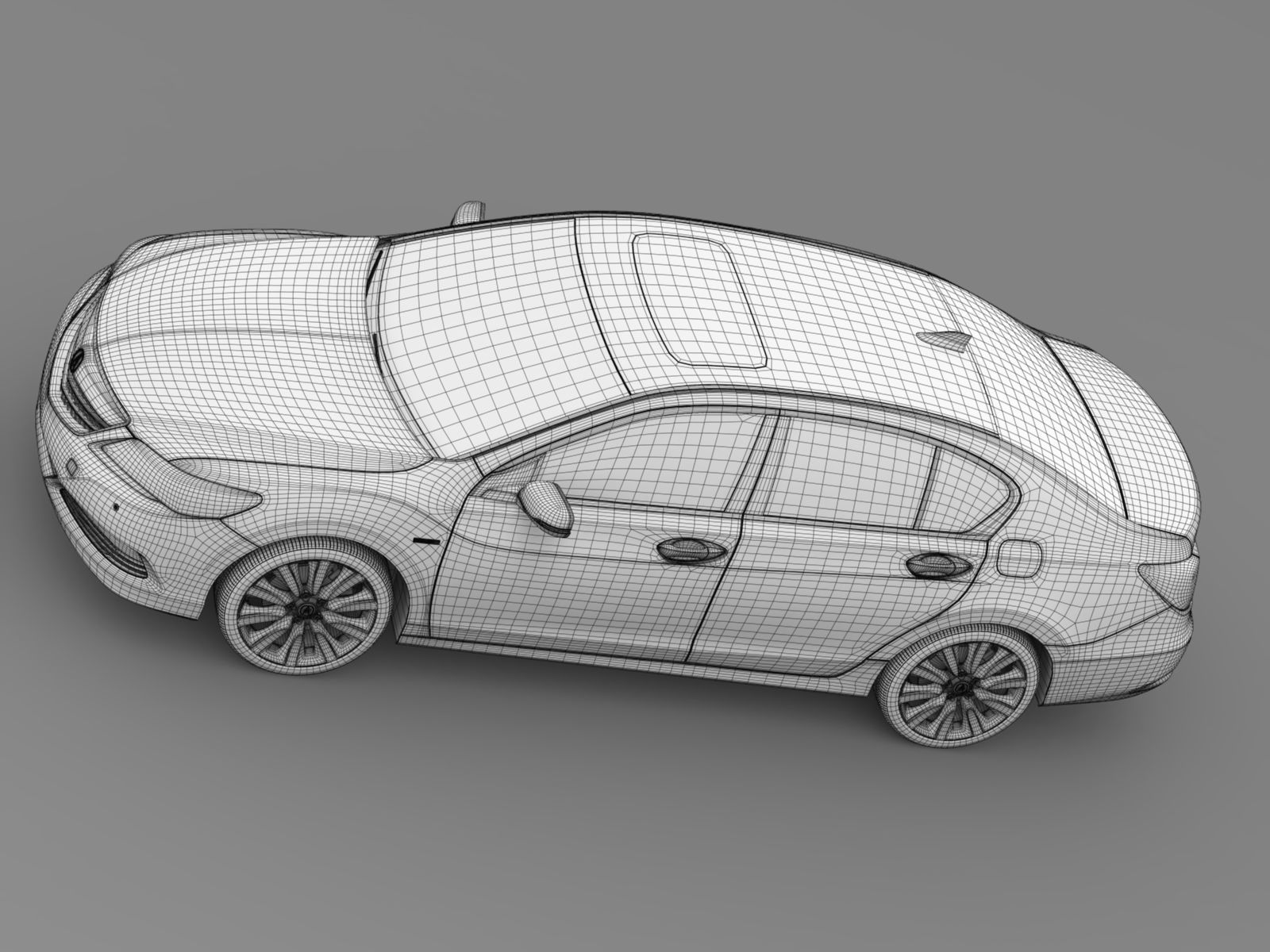 Acura RLX SH AWD 2015 3D model_7