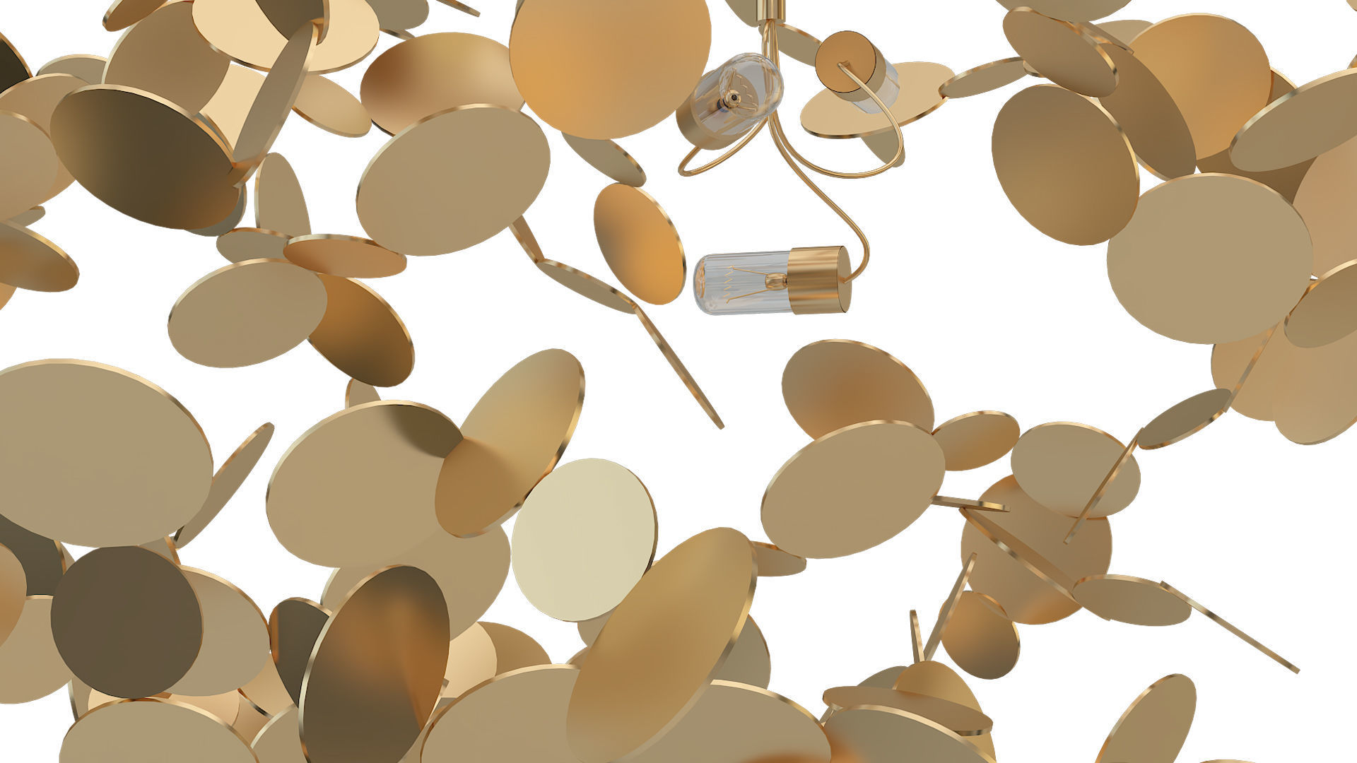 Chandelier Terzani Argent 3D model_5