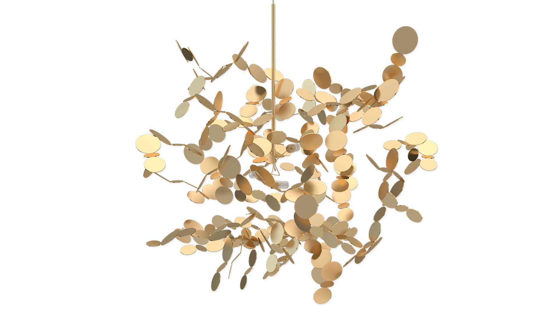Chandelier Terzani Argent 3D model_2