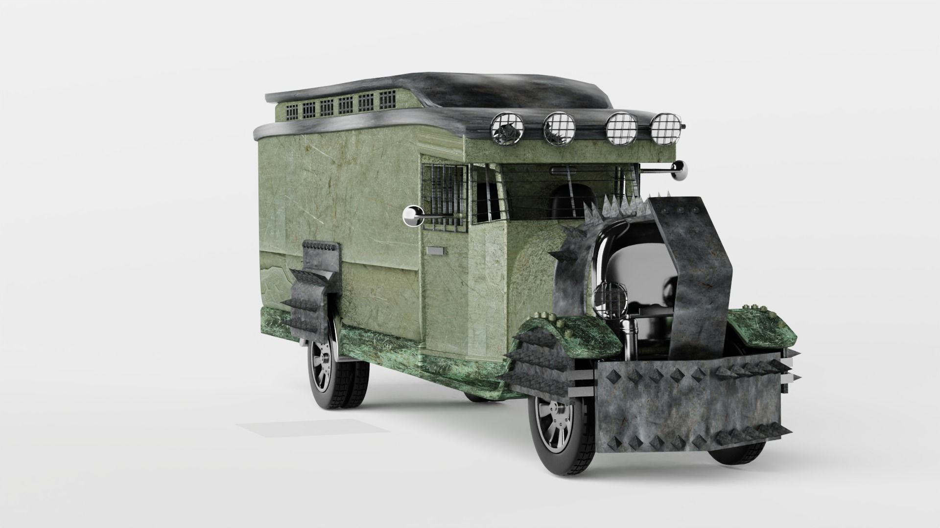 Vintage Zombie Car 3d model 3D model_2