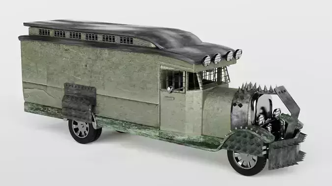 Vintage Zombie Car 3d model