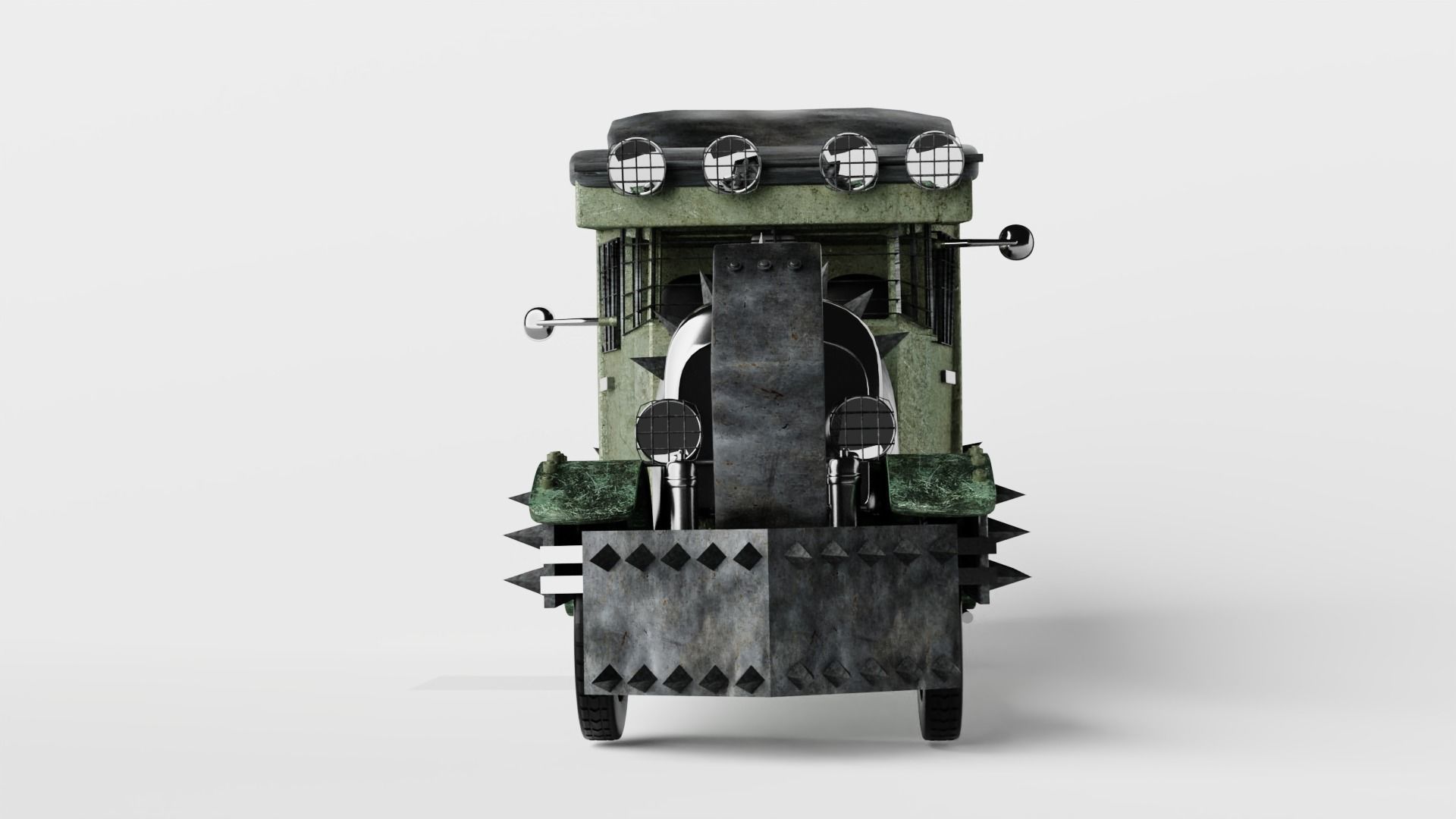 Vintage Zombie Car 3d model 3D model_5