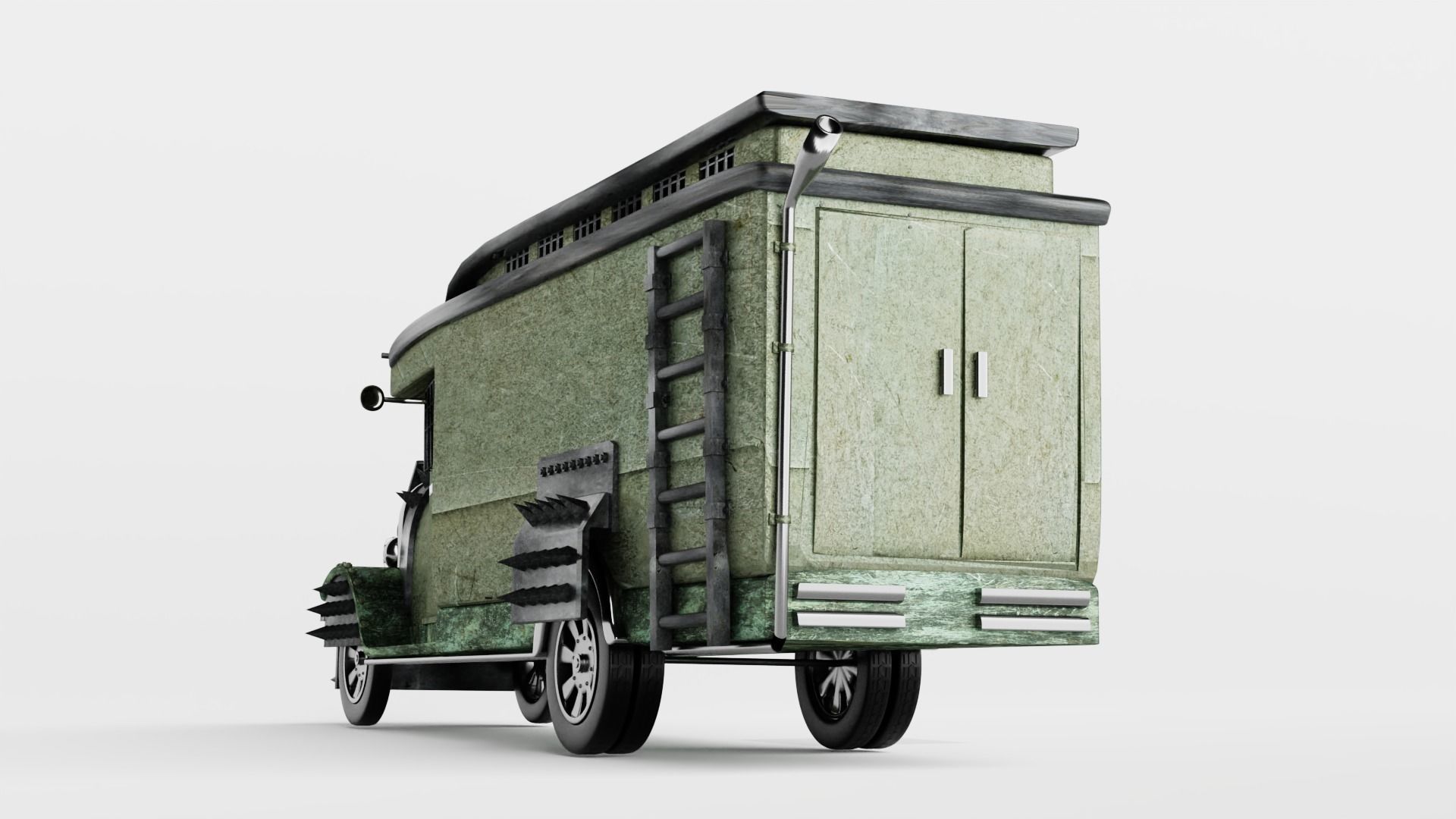 Vintage Zombie Car 3d model 3D model_8