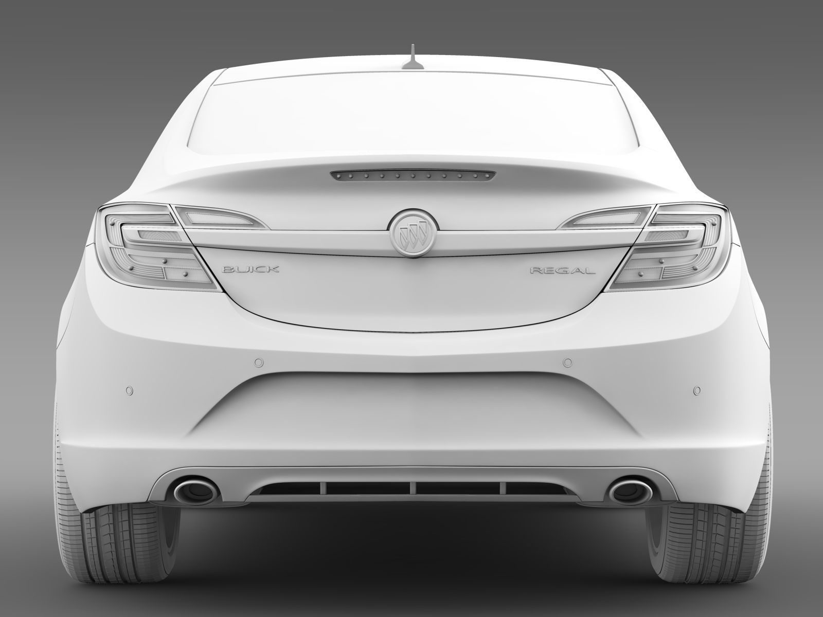 Buick Regal 2015 3D model_4