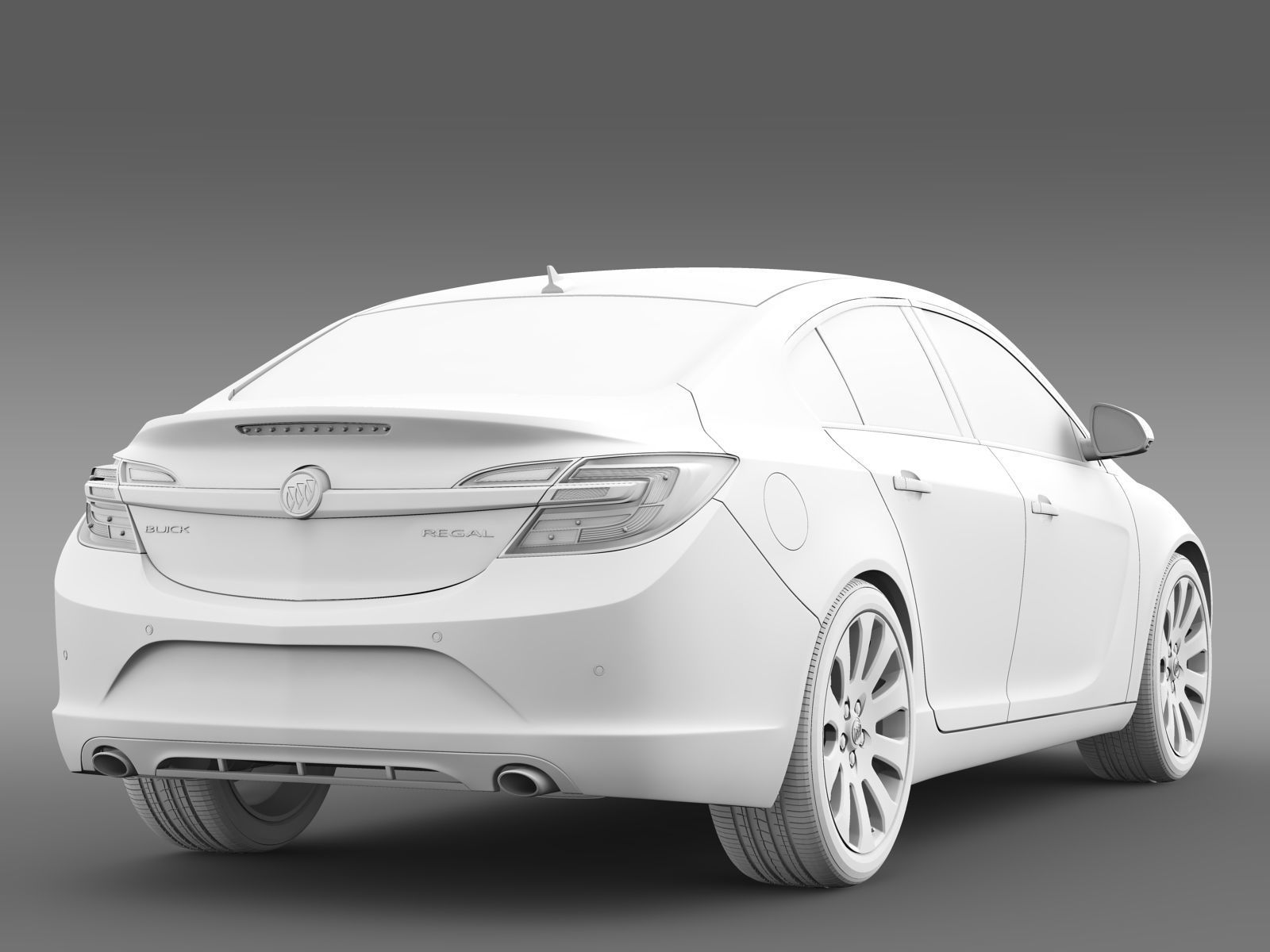 Buick Regal 2015 3D model_7