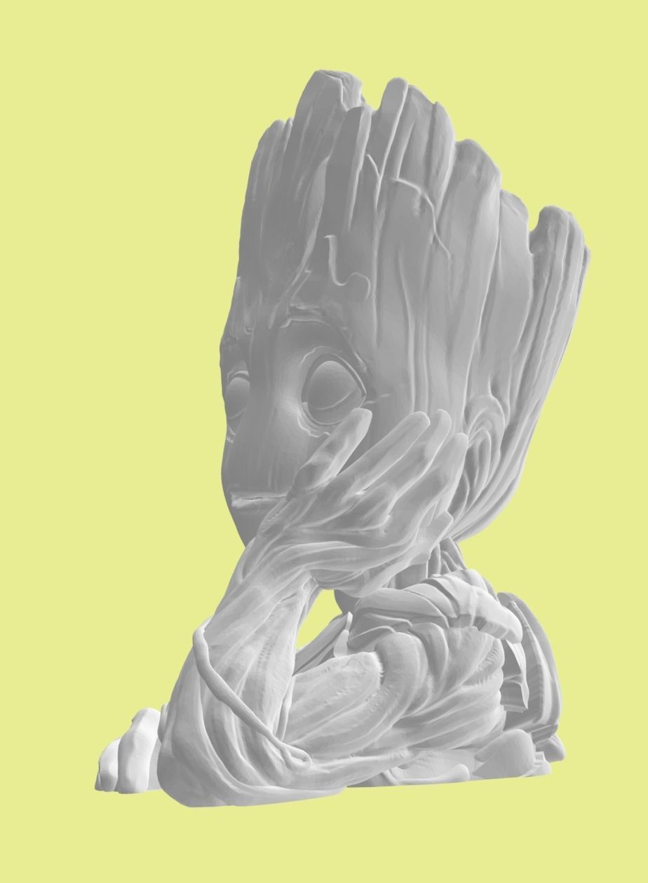 Baby Groot from Guardians of the Galaxy - 3d print model 3D print model_2