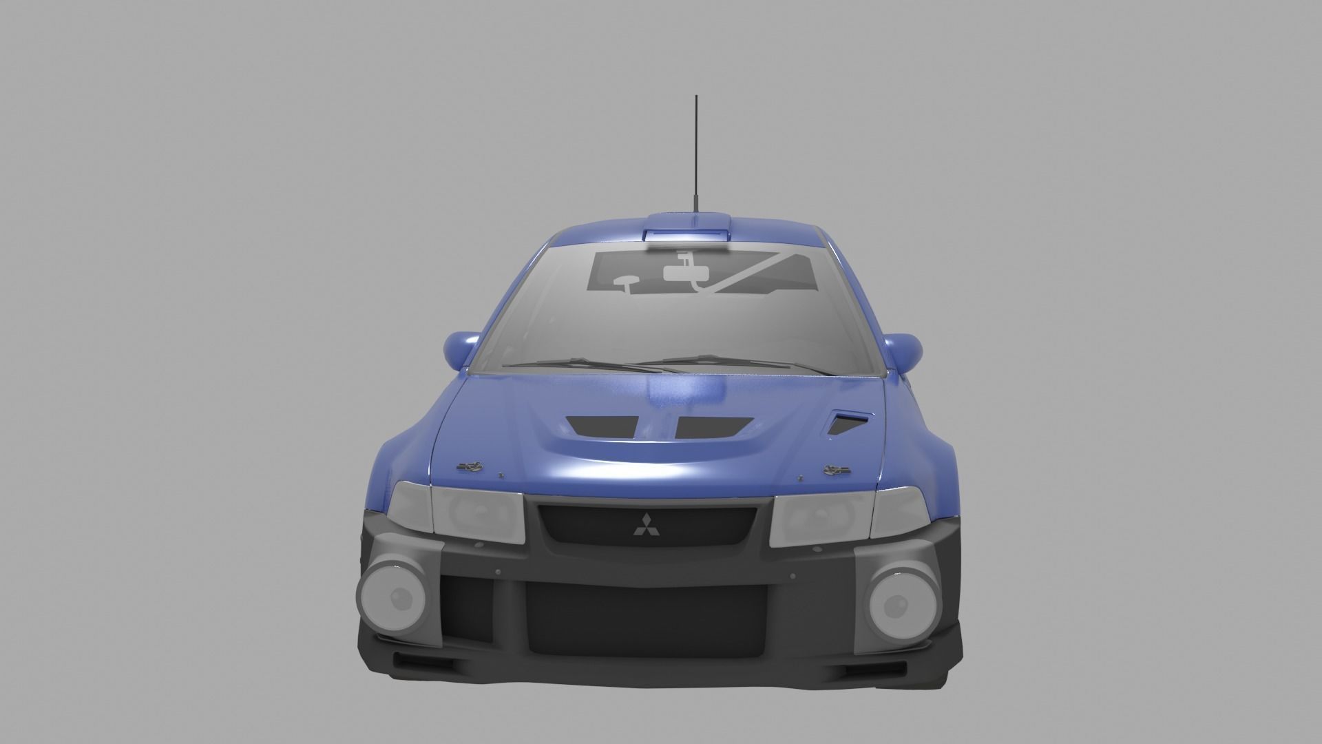 Lancer Evo 6 Rally car Low-poly 3D model_2