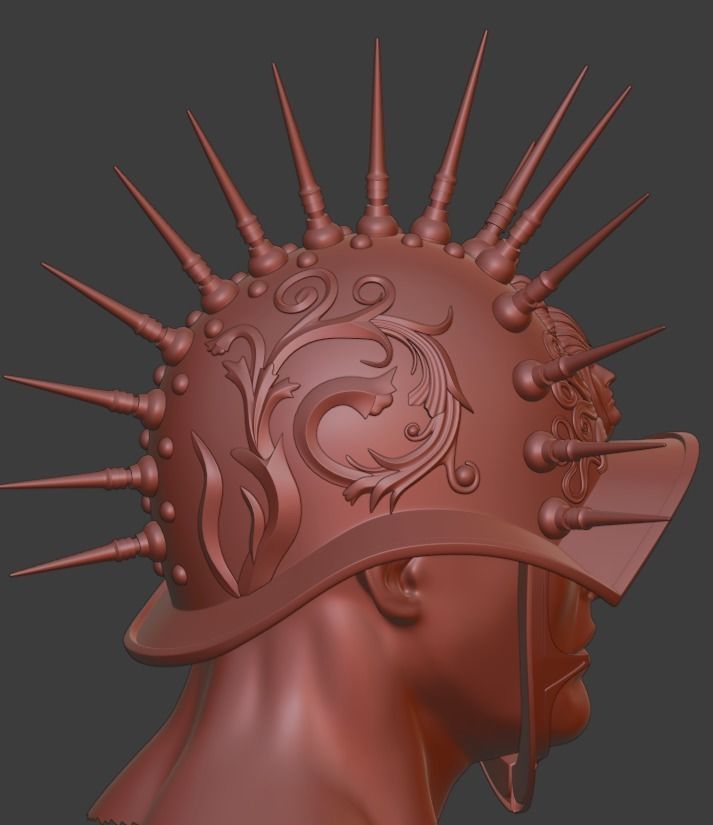 Custom Roman Helmet 3D print model 3D print model_5