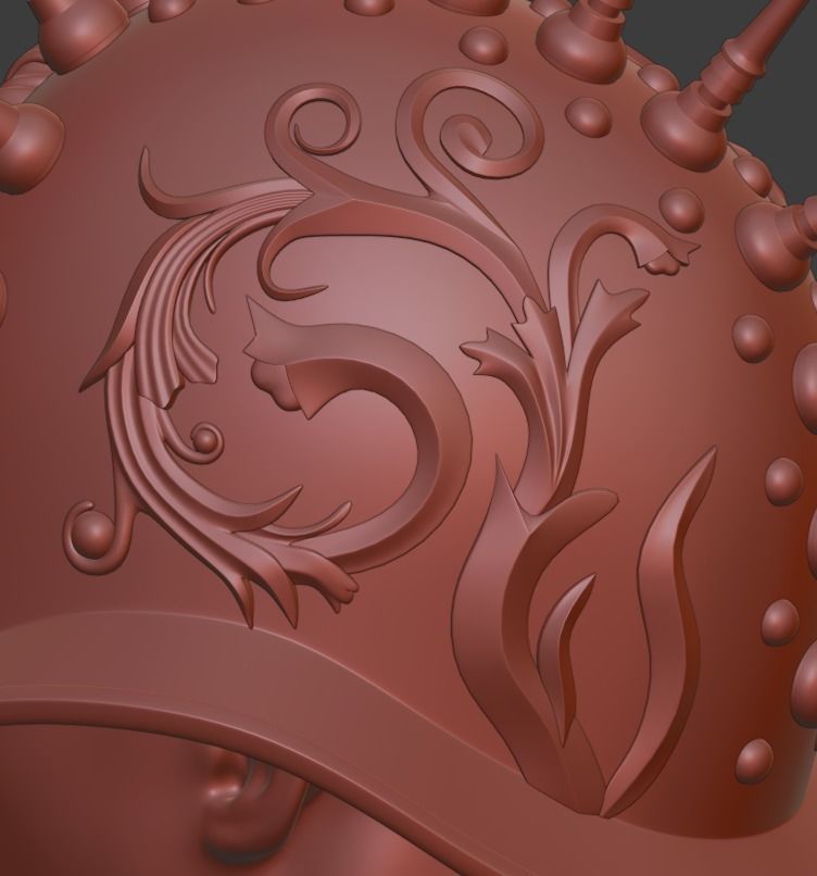 Custom Roman Helmet 3D print model 3D print model_8