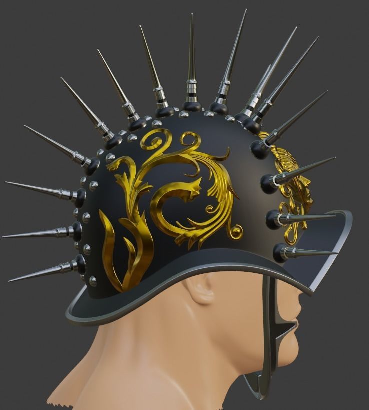 Custom Roman Helmet 3D print model 3D print model_4