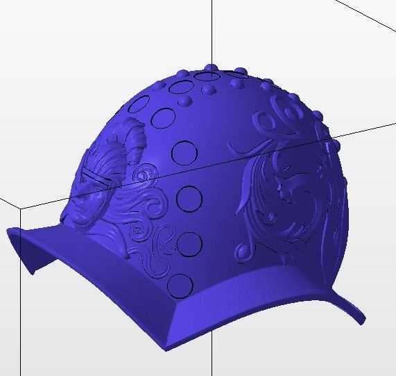 Custom Roman Helmet 3D print model 3D print model_14