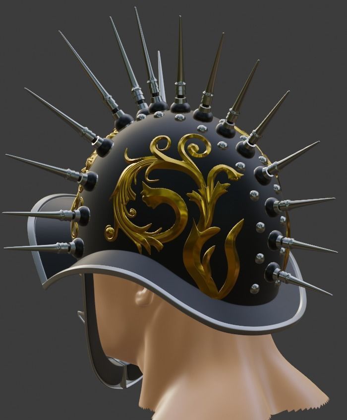 Custom Roman Helmet 3D print model 3D print model_2