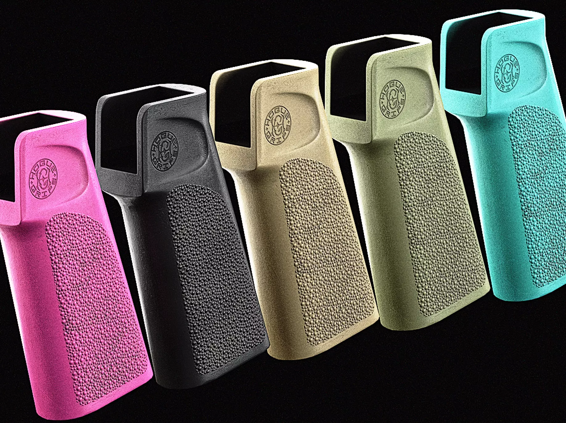 Hogue 15 Grip AR15 M16 Low-poly 3D model_0