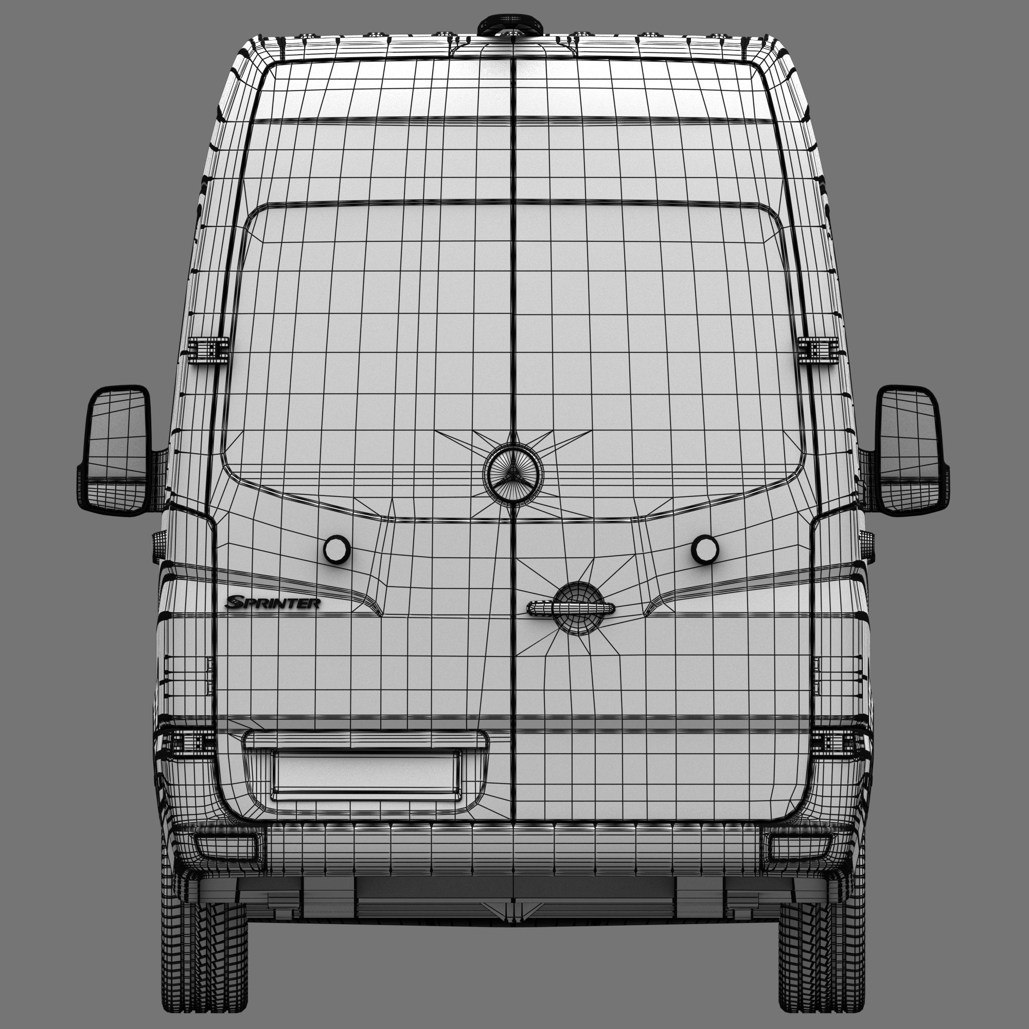 MB Sprinter- Bus- Panel Van -Ref 3D Model Collection_25