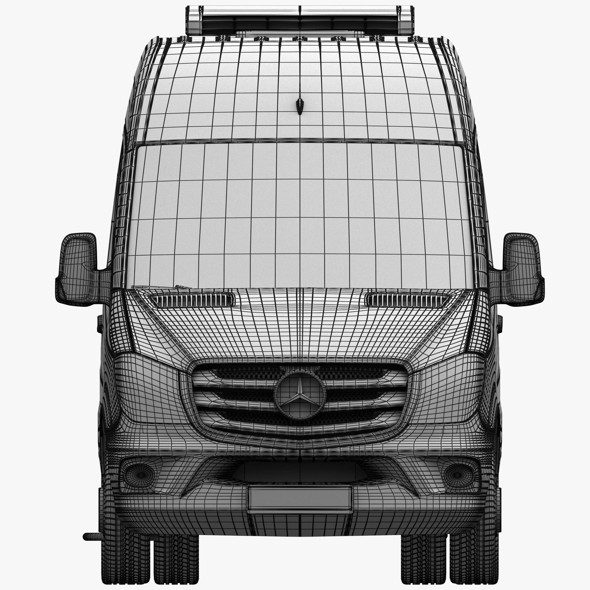 MB Sprinter- Bus- Panel Van -Ref 3D Model Collection_75