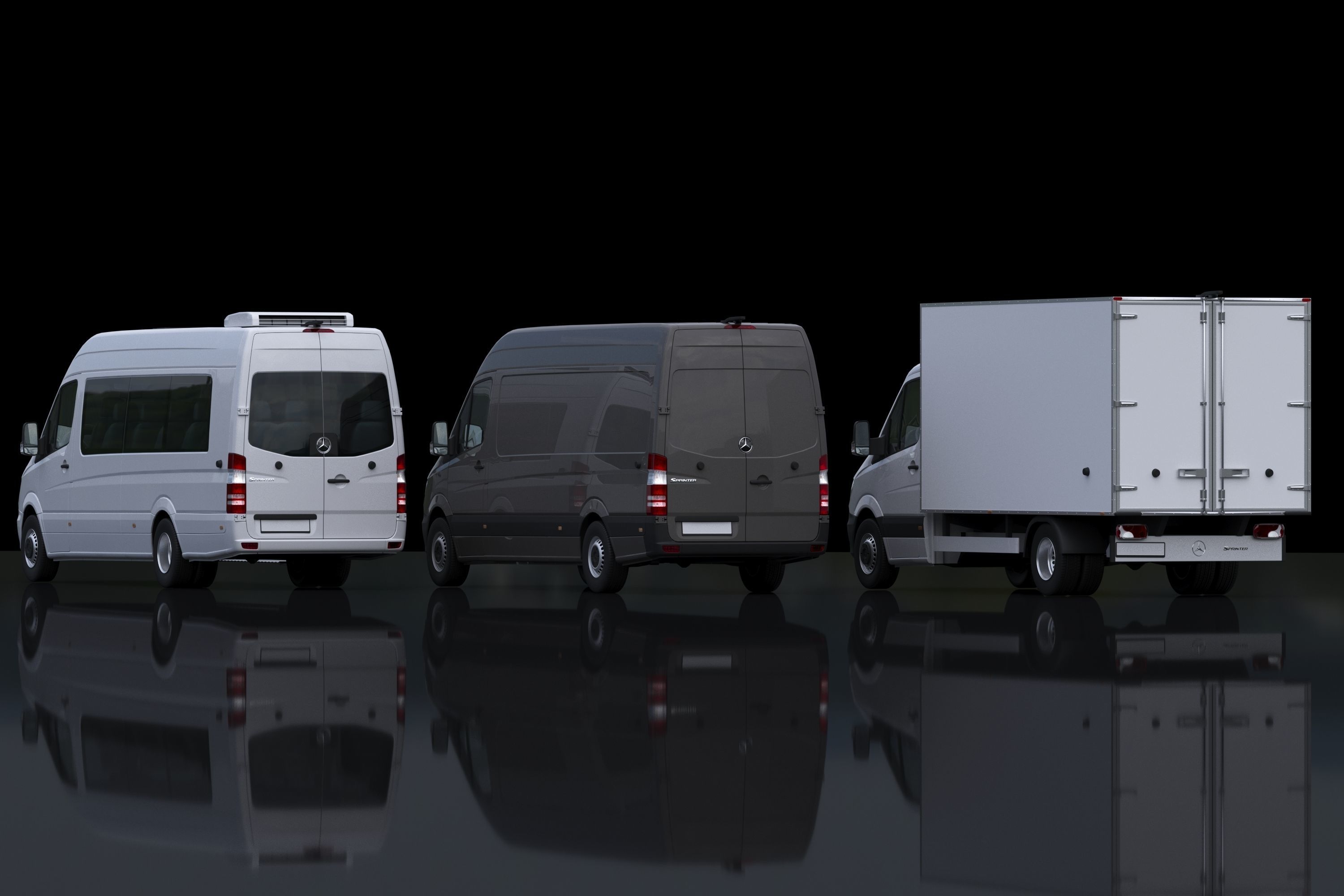 MB Sprinter- Bus- Panel Van -Ref 3D Model Collection_1