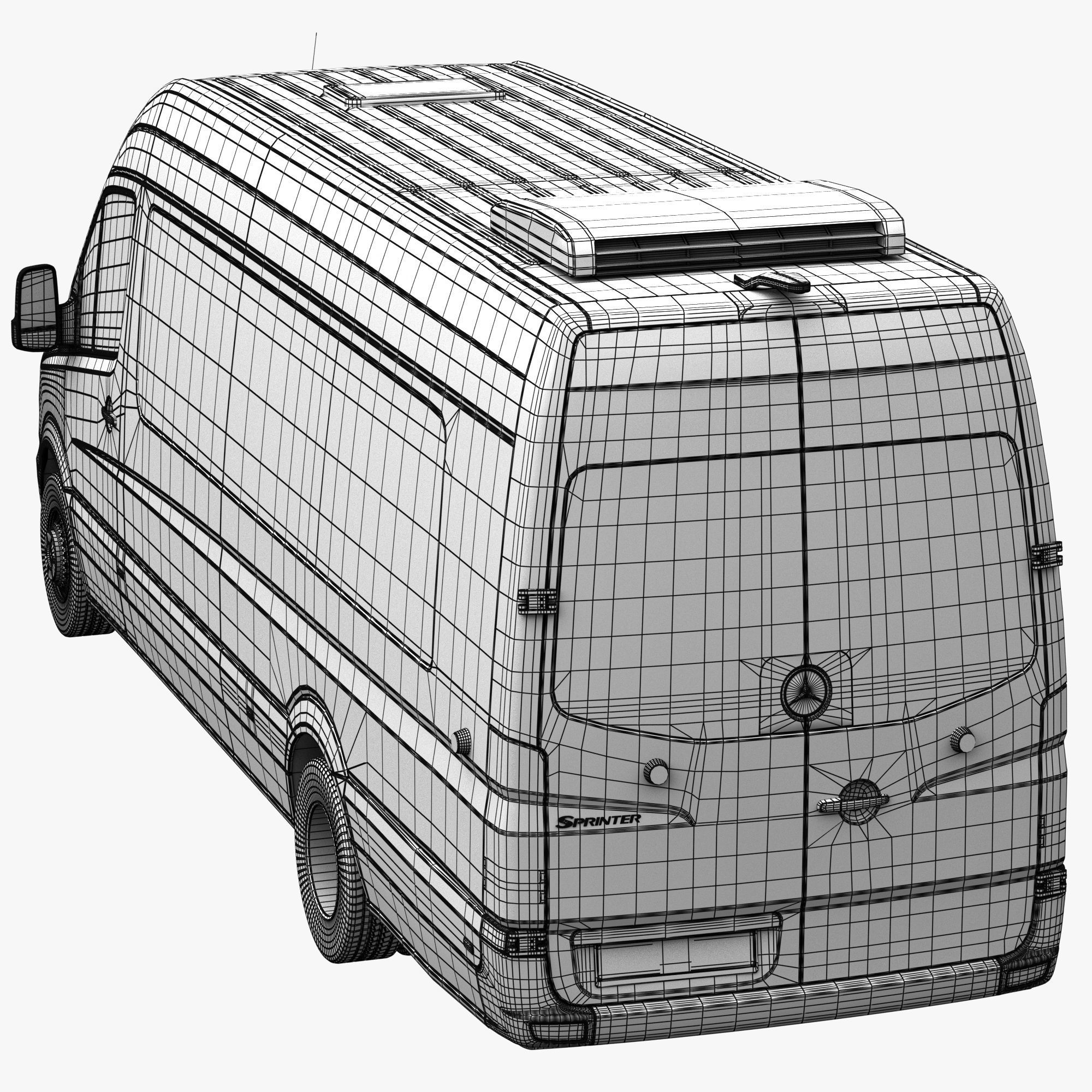 MB Sprinter- Bus- Panel Van -Ref 3D Model Collection_71