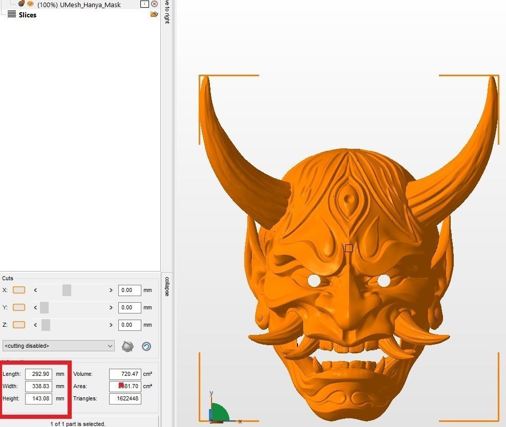 Japanese Hannya Mask Oni Demon Mask Samurai Mask 3D print model_16