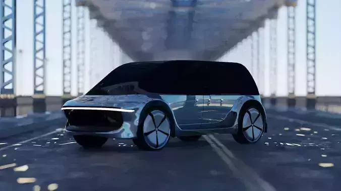 Autonomous Family Car 3D model