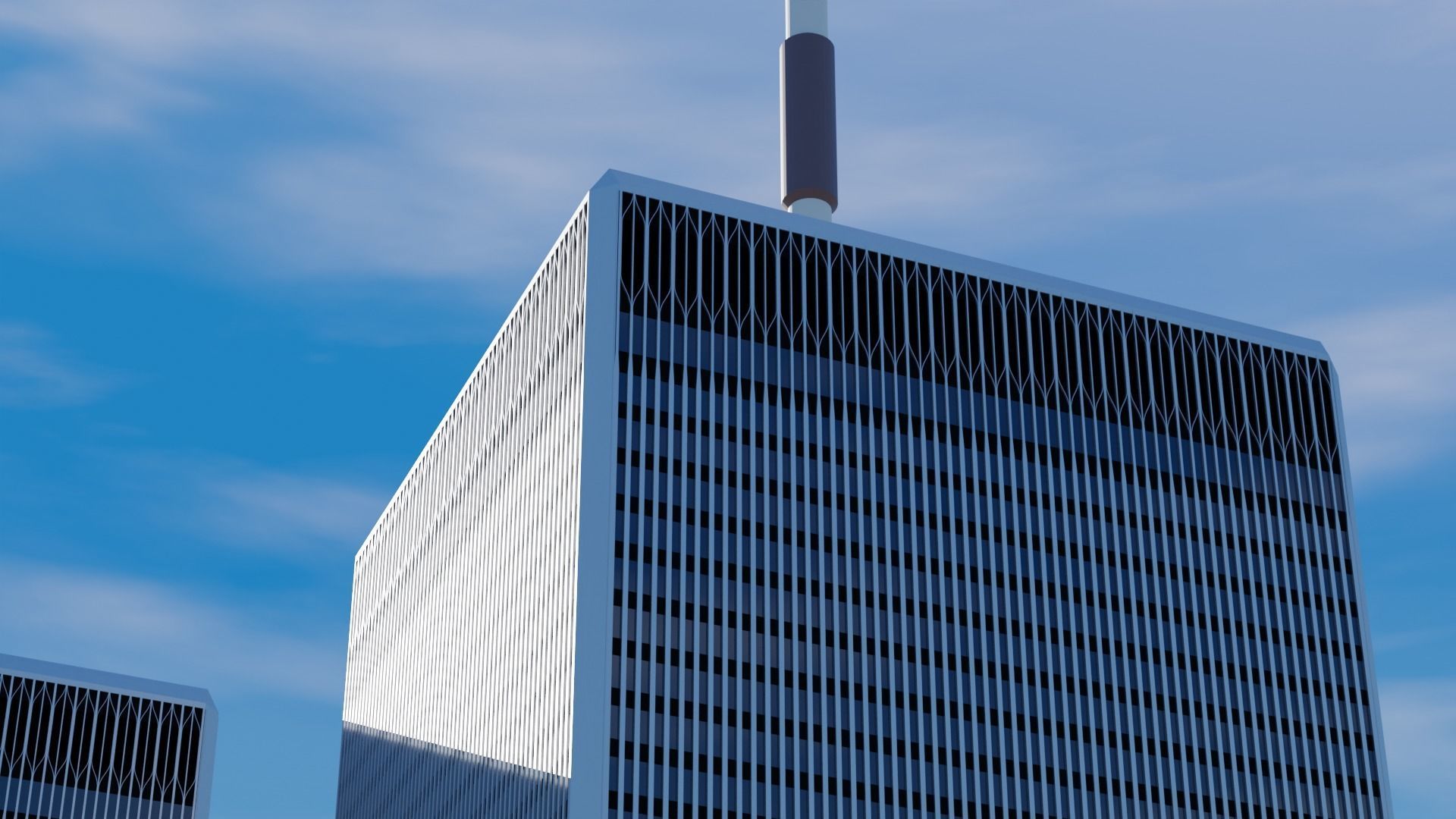World Trade Center Twin Towers New York 3D model_1
