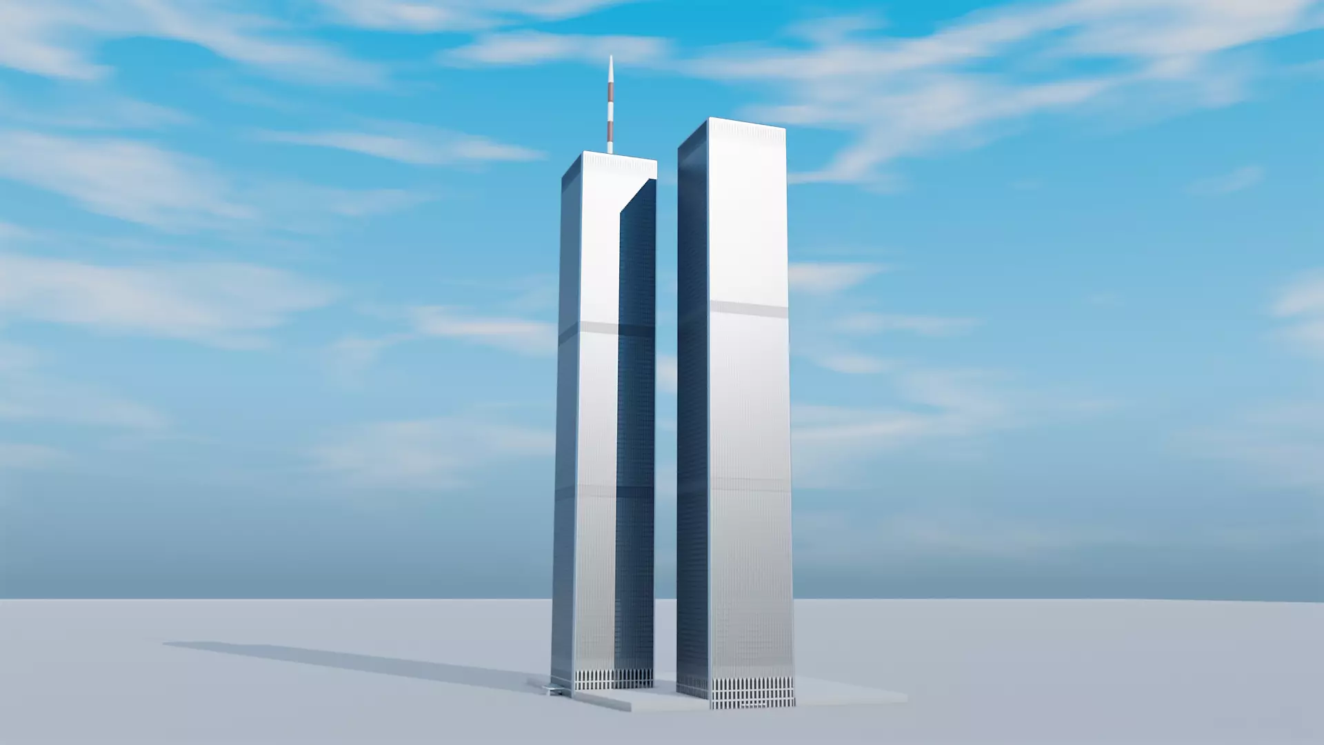 World Trade Center Twin Towers New York 3D model_0