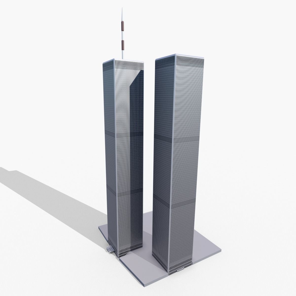 World Trade Center Twin Towers New York 3D model_4