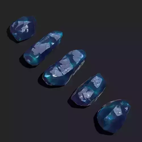 Medieval Style Blue Jewels 