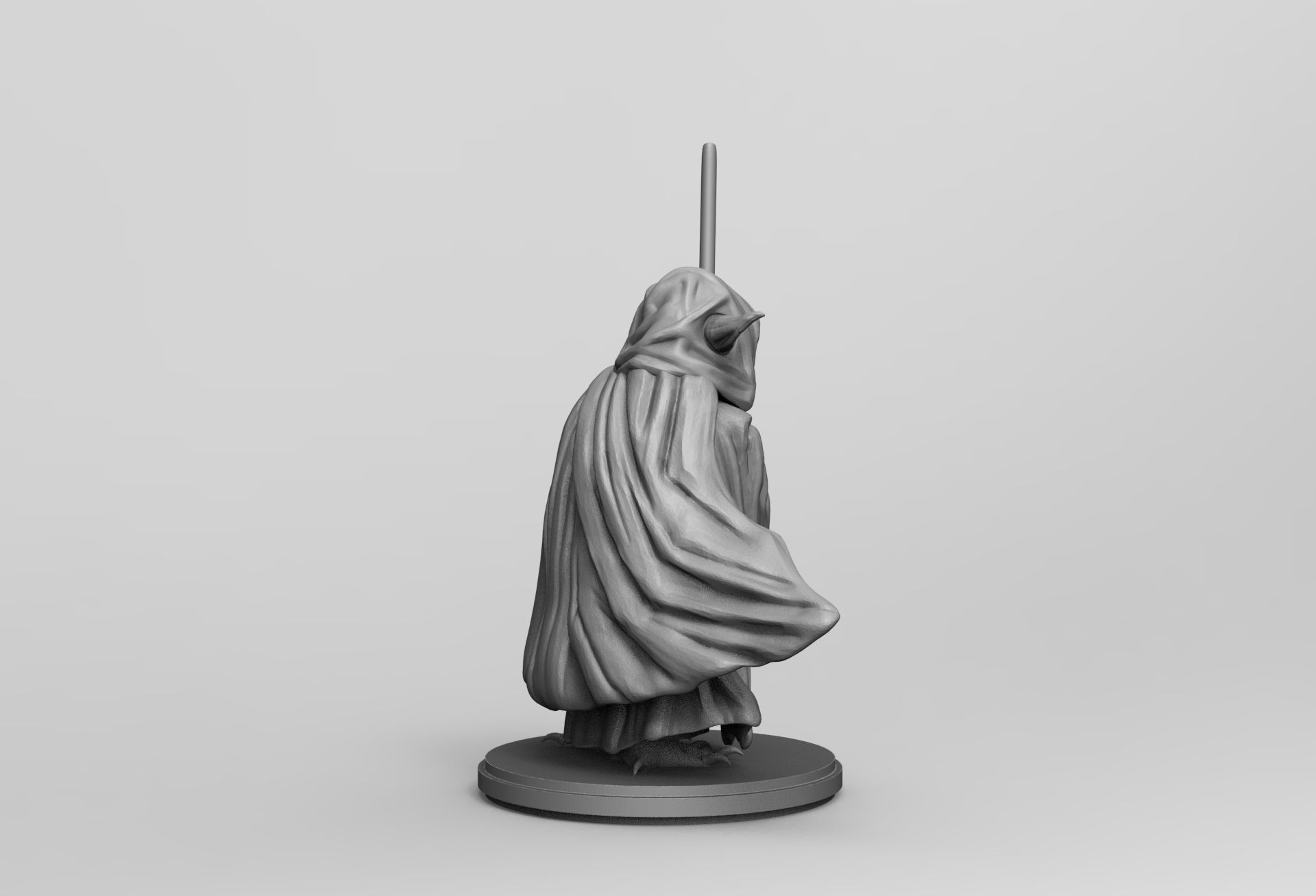 Star Wars Jedi Master Yoda 3D printing Stl Diorama Action Figure 3D print model_29