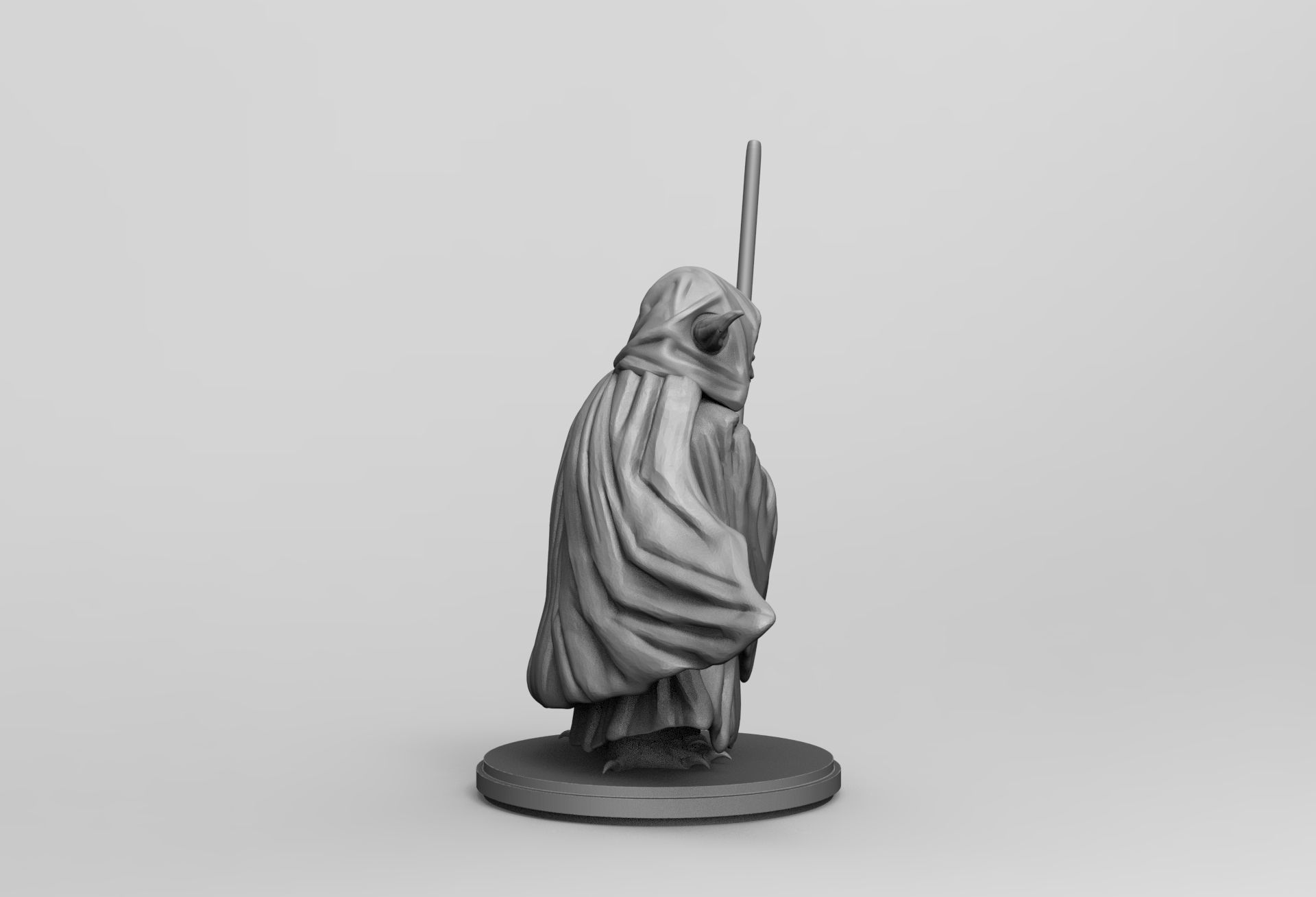 Star Wars Jedi Master Yoda 3D printing Stl Diorama Action Figure 3D print model_30