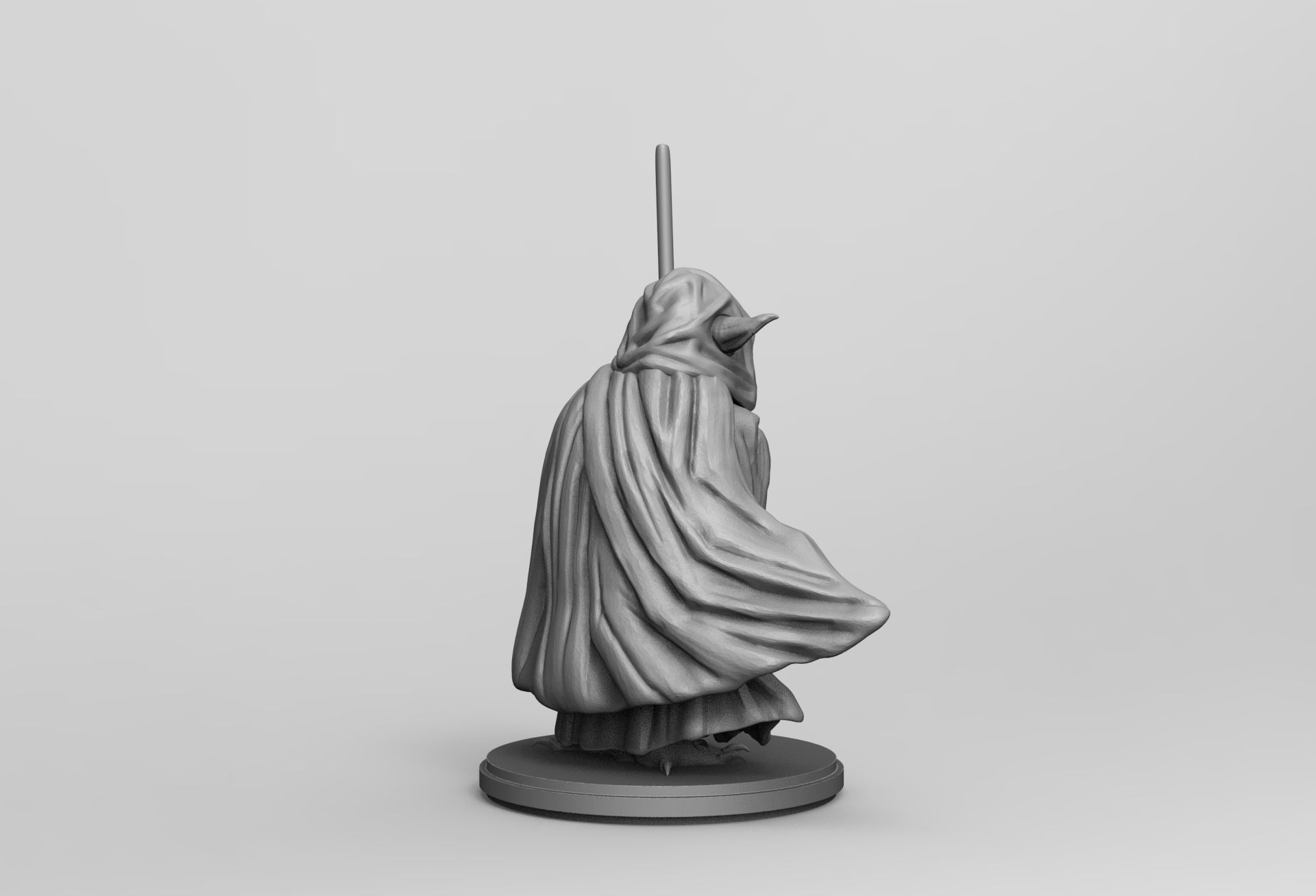 Star Wars Jedi Master Yoda 3D printing Stl Diorama Action Figure 3D print model_28