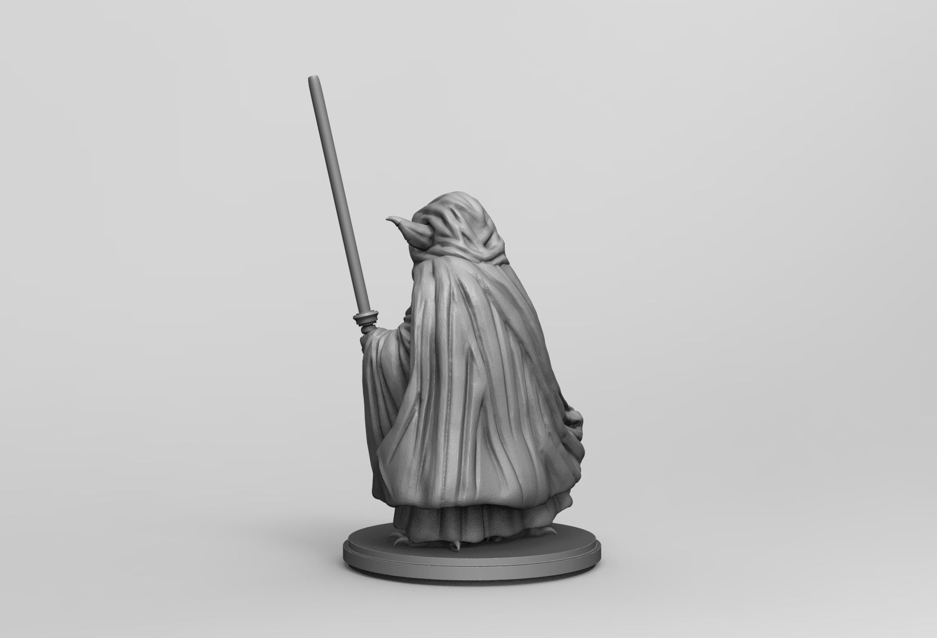 Star Wars Jedi Master Yoda 3D printing Stl Diorama Action Figure 3D print model_24