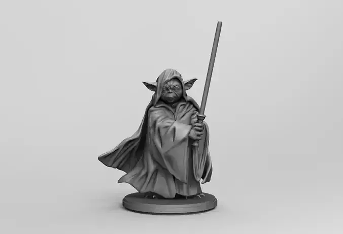 Star Wars Jedi Master Yoda 3D printing Stl Diorama Action Figure 3D print model