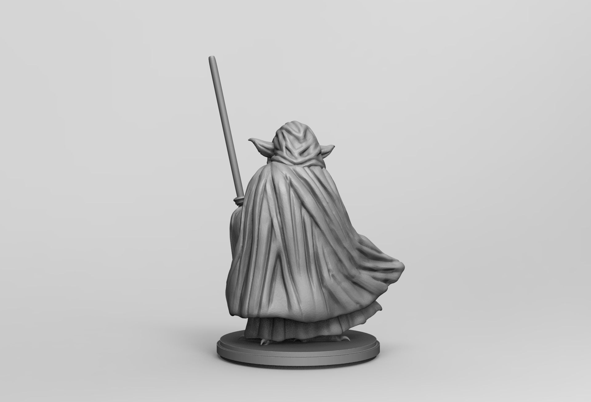 Star Wars Jedi Master Yoda 3D printing Stl Diorama Action Figure 3D print model_26