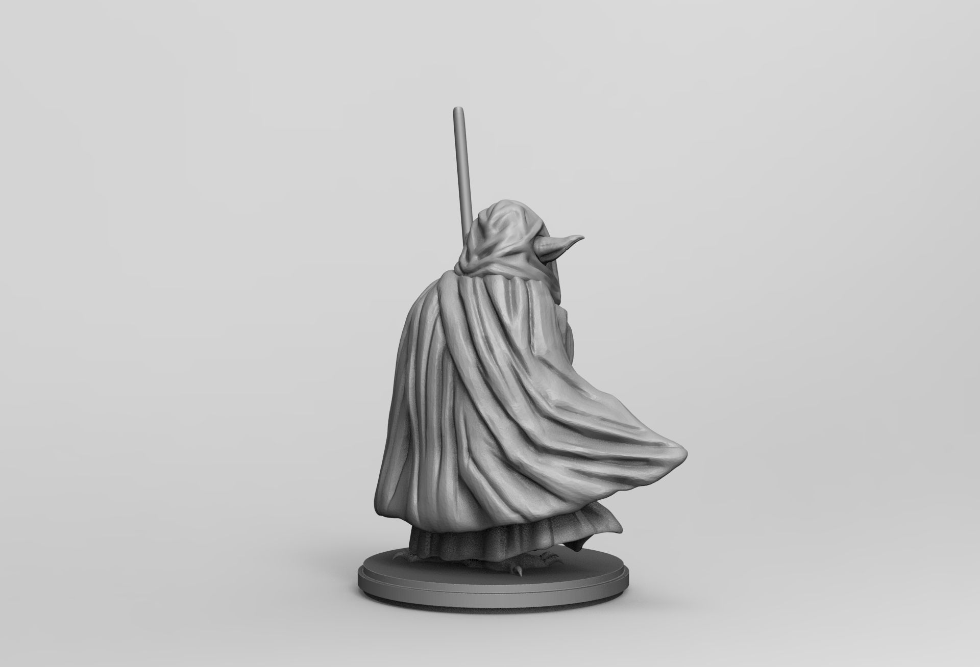 Star Wars Jedi Master Yoda 3D printing Stl Diorama Action Figure 3D print model_27